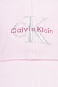 Calvin Klein czapka z daszkiem bawełniana LV04K5026G różowy AW25