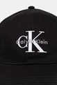 Calvin Klein czapka z daszkiem bawełniana LV04K5026G czarny AW25