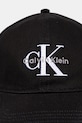 Calvin Klein berretto da baseball in cotone LV04K5026G nero AW25