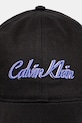 Bavlněná baseballová čepice Calvin Klein LV04K5044G černá AW25