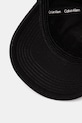 Bavlněná baseballová čepice Calvin Klein černá LV04K5044G