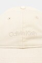 Calvin Klein berretto da baseball in cotone LV04K5065G beige AW25