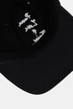 Juicy Couture berretto da baseball in cotone PEACE LOVE AND JUICY CAP nero JCAWH225703
