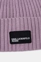 Accesorii Karl Lagerfeld Jeans căciulă din amestec de lână A3W33111 violet