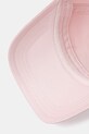 HUGO czapka z daszkiem damska bawełniana Asya różowy 50546581