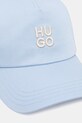 HUGO καπέλο με γείσο γυναικείο βαμβακερό Asya 50546581 μπλε SS26