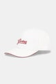 Guess czapka z daszkiem bawełniana aplikacja biały AW5362.COT01
