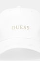 Guess czapka z daszkiem bawełniana PEONY V5YZ01.WFKN0 biały AW25