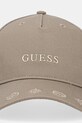 Guess czapka z daszkiem bawełniana PEONY V5YZ01.WFKN0 zielony AW25