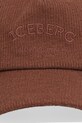 Iceberg czapka z daszkiem z wełną 7102.6962 brązowy AW25