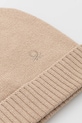 Аксесуари Шапка з додаванням вовни United Colors of Benetton 122HDA013 бежевий