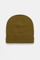 United Colors of Benetton czapka z dodatkiem wełny cienka zielony 122HDA013