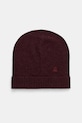 United Colors of Benetton czapka z dodatkiem wełny cienka bordowy 122HDA013