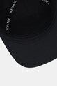 Akcesoria Armani Exchange czapka z daszkiem bawełniana XW001486.AF19099 czarny