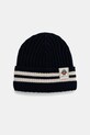 Bally czapka wełniana wełna granatowy WHA02D