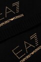 EA7 Emporio Armani czapka i szalik z domieszką wełny czarny AF16843.7W000717