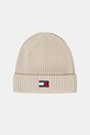 Bavlněná čepice Tommy Jeans bavlna béžová AW0AW17899
