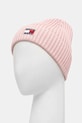 Αξεσουάρ Βαμβακερό Σκούφος Tommy Jeans AW0AW17899 ροζ