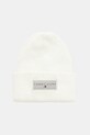 Βαμβακερό σκουφάκι Tommy Jeans απλικέ λευκό AW0AW17913