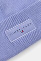 Хлопковая шапка Tommy Jeans AW0AW17913 голубой AW25