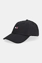 Tommy Jeans șapcă de baseball din bumbac bumbac negru AW0AW17901