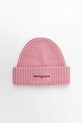 Bavlnená čiapka Tommy Jeans nášivka ružová AW0AW17909