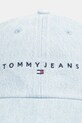 Tommy Jeans czapka z daszkiem jeansowa AW0AW17912 niebieski AW25