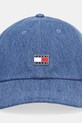 Τζιν καπέλο μπέιζμπολ Tommy Jeans AW0AW18208 σκούρο μπλε AW25