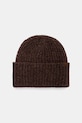 MM czapka z dodatkiem wełny WARREN średniej grubości brązowy 2526576018600