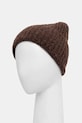 Akcesoria MM czapka z dodatkiem wełny WARREN 2526576018600 brązowy