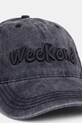 Weekend Max Mara czapka z daszkiem bawełniana BRUNO 2525576024600 granatowy AW25