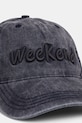 Weekend Max Mara czapka z daszkiem bawełniana BRUNO 2525576024600 granatowy AW25