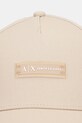 Armani Exchange czapka z daszkiem bawełniana aplikacja zielony XW001502.AF19099