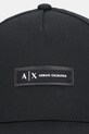 Armani Exchange czapka z daszkiem bawełniana XW001502.AF19099 czarny AW25