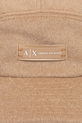 Armani Exchange czapka z daszkiem z dodatkiem wełny XW001505.AF16216 zielony