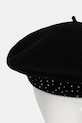 Emporio Armani beret wełniany EW003512.AF20033 czarny AW25