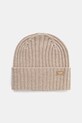 Weekend Max Mara czapka wełniana RITMO wełna beżowy 2525576035600