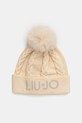 Čepice s vlnou Liu Jo hrubá béžová 2F5058.M0300