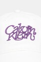 Хлопковая кепка Calvin Klein LV04F5032G белый AW25
