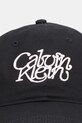 Бавовняна бейсболка Calvin Klein LV04F5032G чорний AW25