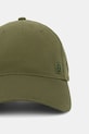 Bavlněná baseballová čepice Calvin Klein LV04F5059G zelená SS26