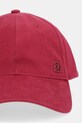 Bavlnená šiltovka Calvin Klein LV04F5059G burgundské AW25