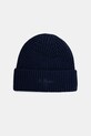 Vunena kapa MC2 Saint Barth bez uzorka mornarsko plava MOS0004