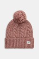 Pepe Jeans czapka z domieszką wełny z domieszką wełny różowy PL0400004