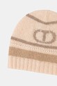 Akcesoria Twinset czapka z wełną 252TO5591 beżowy