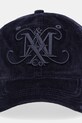 MAX&Co. czapka z daszkiem welurowa 2526576037200 granatowy AW25