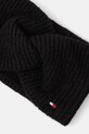 Tommy Hilfiger opaska na głowę z dodatkiem wełny AW0AW17778 czarny AW25