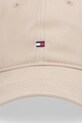 Tommy Hilfiger czapka z daszkiem bawełniana AW0AW17781 beżowy AW25