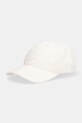 Tommy Hilfiger czapka z daszkiem bawełniana bawełna beżowy AW0AW17987