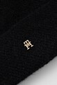 Αξεσουάρ Σκουφάκι με προσθήκη μαλλιού Tommy Hilfiger AW0AW18178 μαύρο